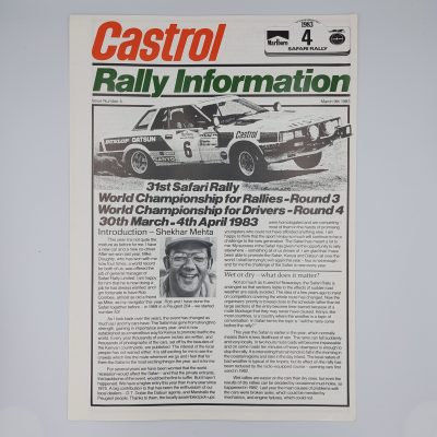 Castrol Rally Information