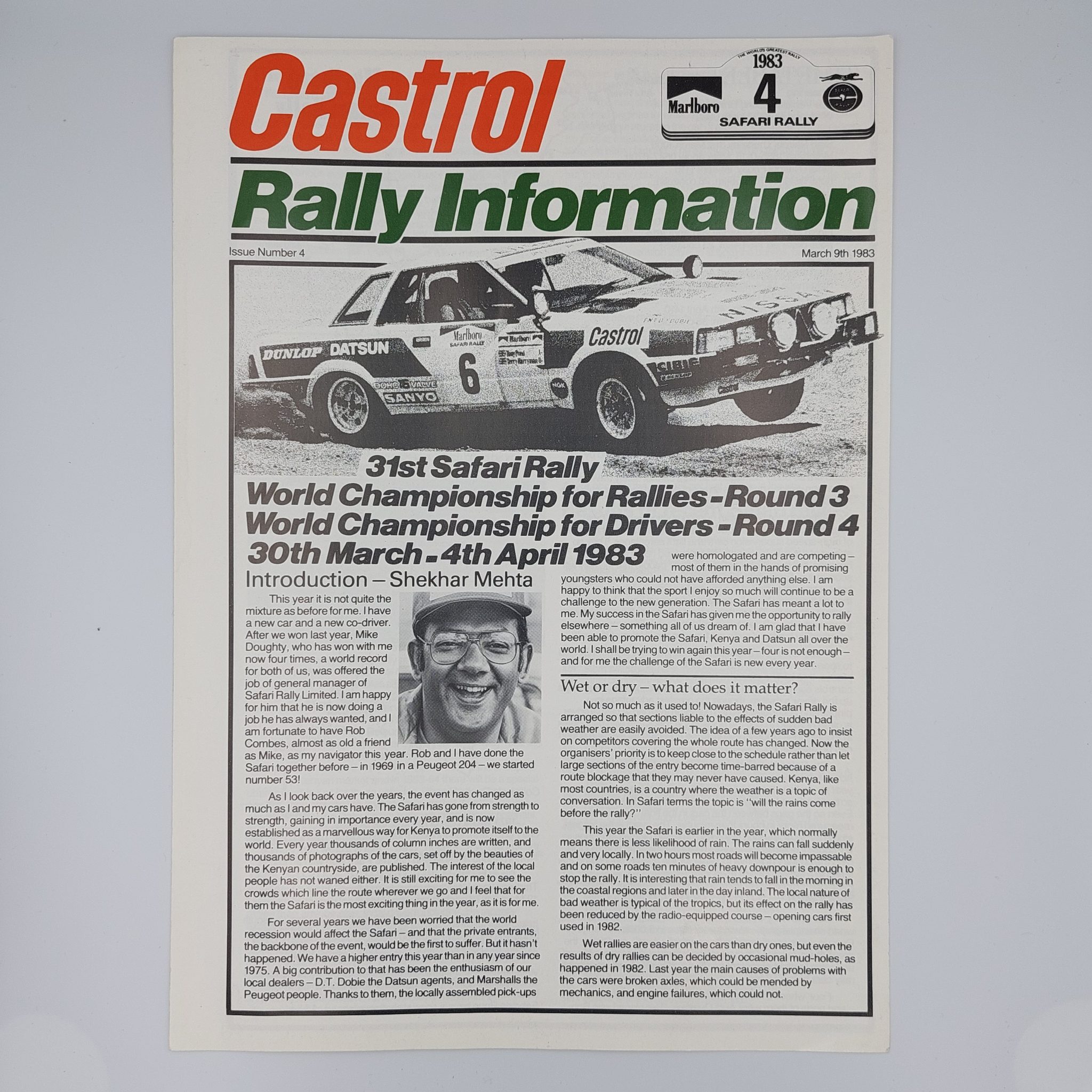 Castrol Rally Information