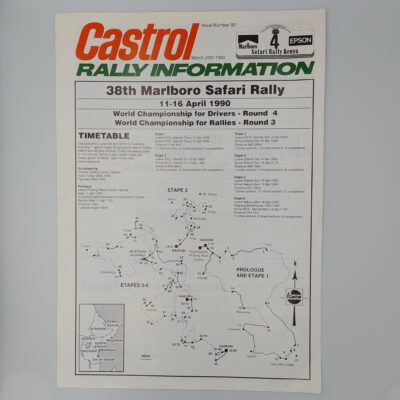 Castrol Rally Information