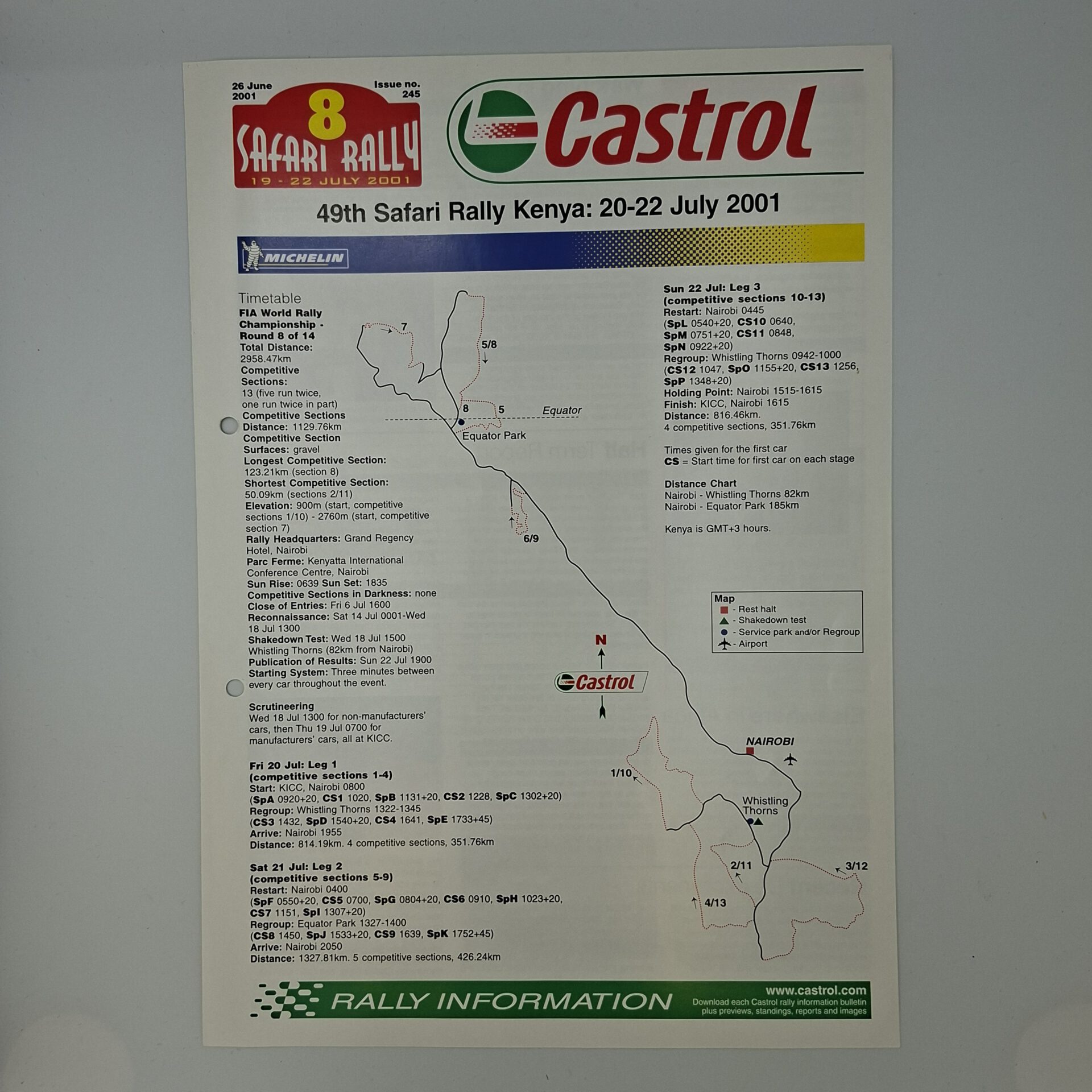 Castrol Rally Information