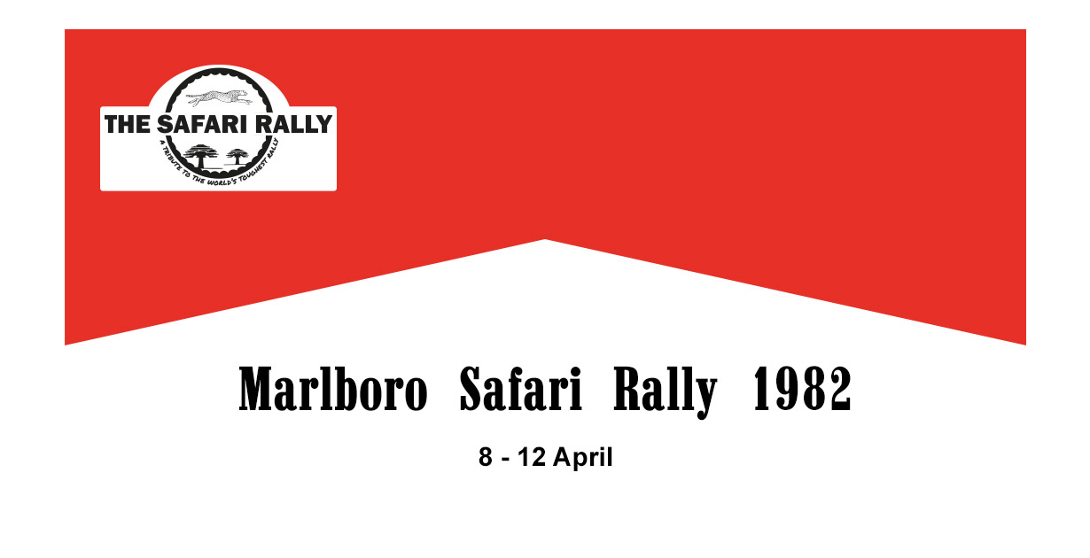 1982 Safari Rally Map Marlboro Safari Rally 1982 - The Safari Rally - A Tribute